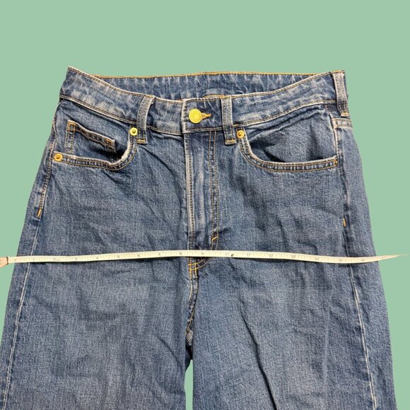 H&M &Denim High-Waisted Wide-Leg Jeans – Size 4 (Y2K Baggy Fit) - Picture 7 of 9